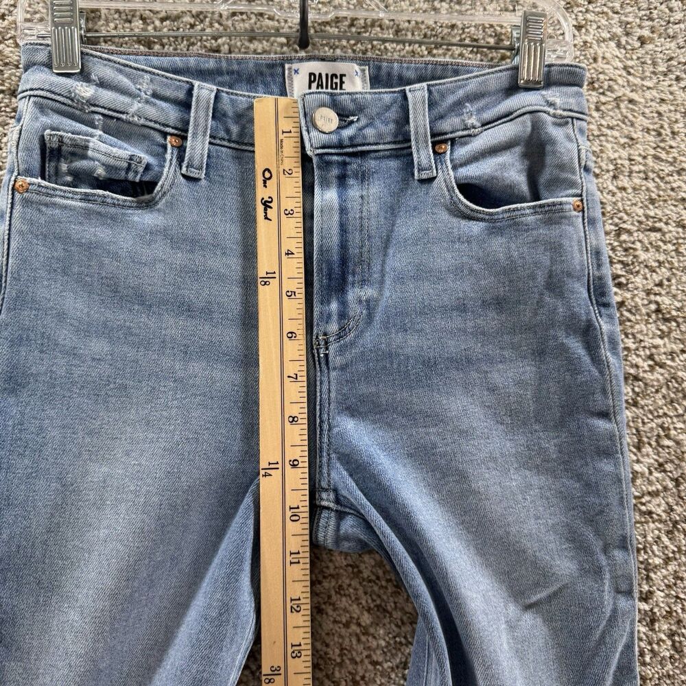 Page Jeans Womens 26‎ Hoxton Slim Cotton Lovesong Distressed Tuned Hem Raw Hem - Picture 3 of 12